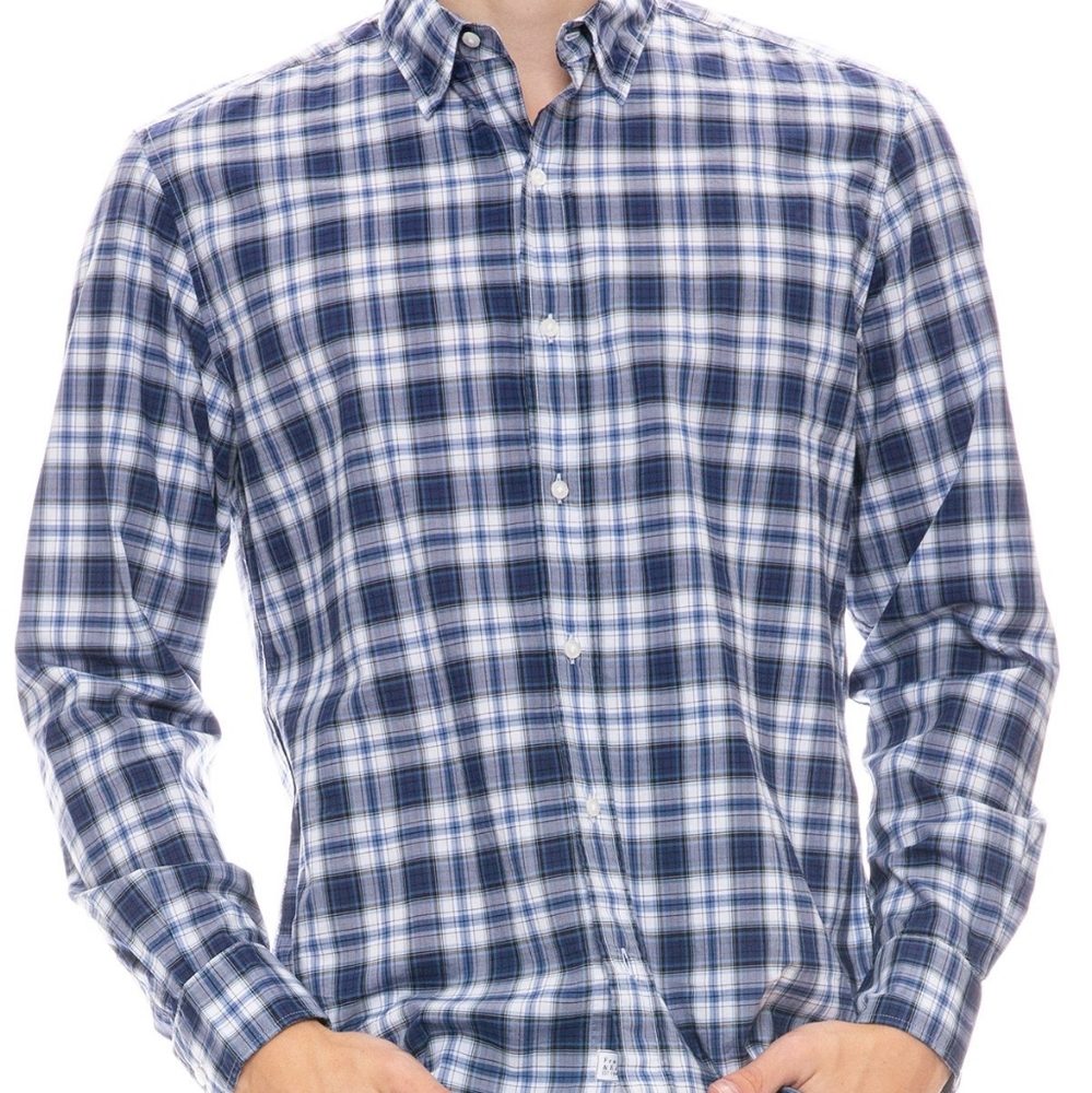 Frank & Eileen Luke plaid button down shirt